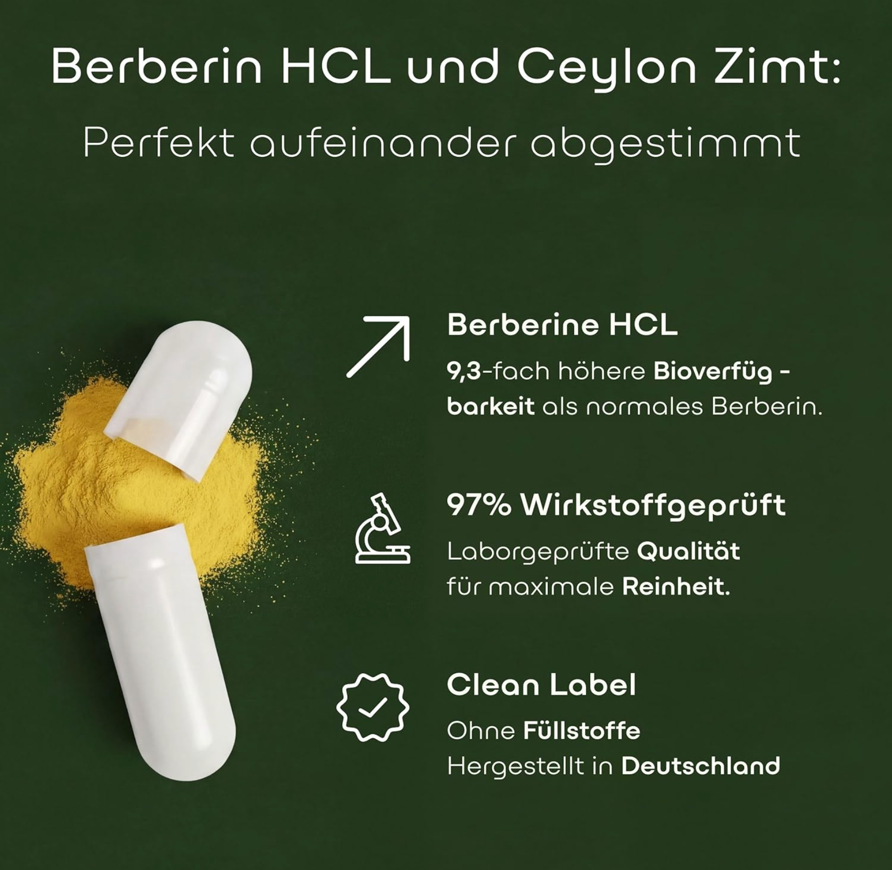 Premium Berberin & Ceylon Zimt Komplex 1200mg