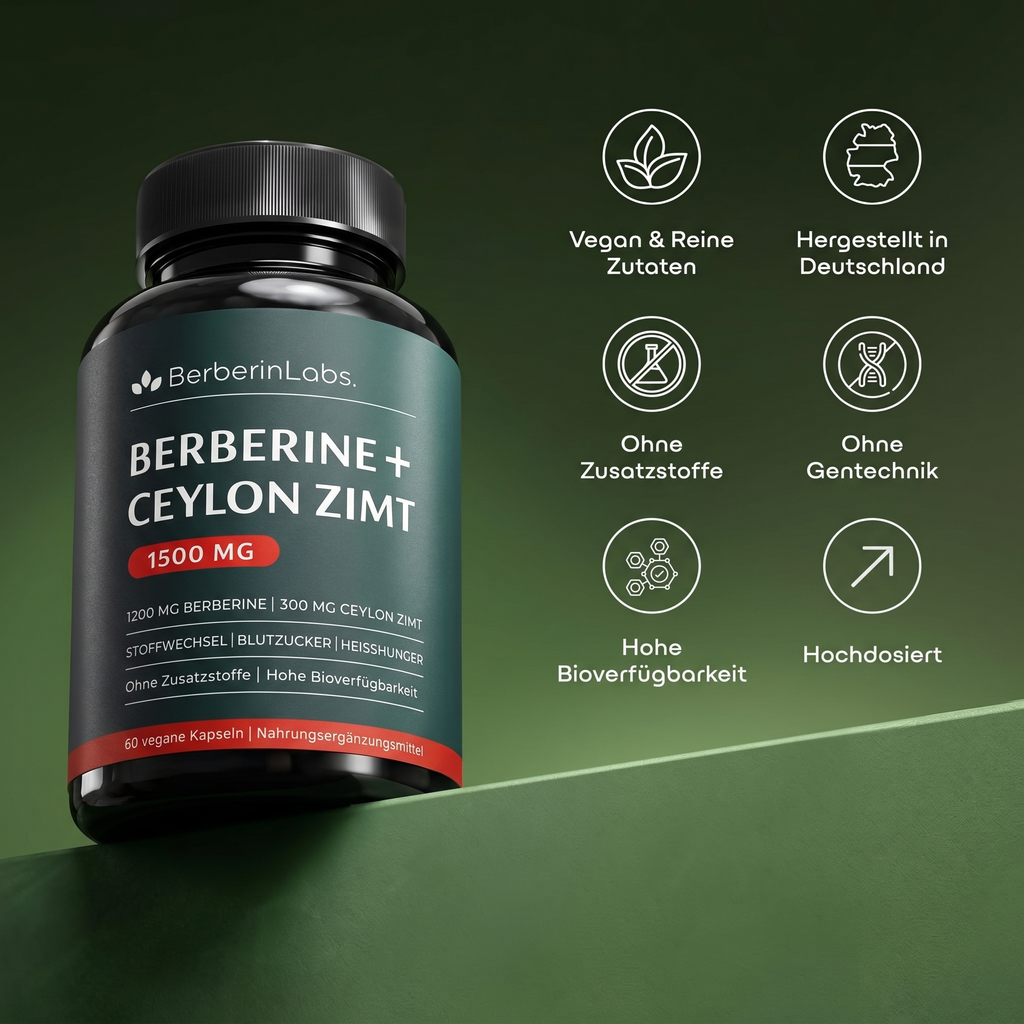 Premium Berberin & Ceylon Zimt Komplex 1200mg